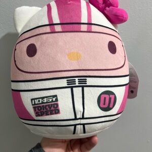Hello Kitty Tokyo Speed Plush Toy - Pink and White